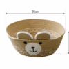 Handwoven Cotton Rope & Straw Cat Basket – All-Season Pet Nest with Washable Cat Scratcher