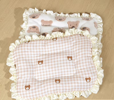 Cute Cartoon Pet Sleeping Pad – Soft All-Season Cushion Mat for Cats & Small Dogs, Kneading & Napping Bed