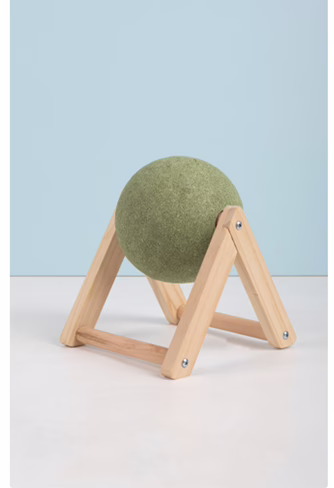 Durable Cat Scratcher Toy Set – Wooden Catnip Ball, Climbing Post & Scratch Board