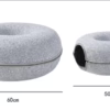 Felt Donut Tunnel Cat Bed – All-Season Hideout for Pets and Stray Cats – Summer Friendly