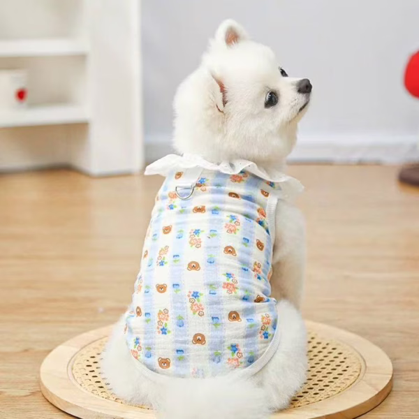 3ba6e2268cd22e9b6740e87bce31383 Summer Cotton Pet Vest for Dogs & Cats – Breathable, Lightweight, Leash-Friendly