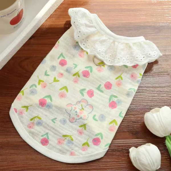 427753d172cf50f867a1019adc30b94 Summer Cotton Pet Vest for Dogs & Cats – Breathable, Lightweight, Leash-Friendly