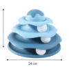 3-Tier Cat Track Toy with Balls – Interactive Spinner for Kittens