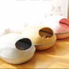 Semi-Enclosed Washable Felt Cat Bed – Breathable All-Season Egg-Shaped Cat House
