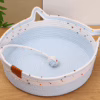 Breathable Woven Rattan Cat Bed – Summer Cooling Nest with Scratch Pad, Ventilated & Washable All-Season Pet House