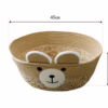 Handwoven Cotton Rope & Straw Cat Basket – All-Season Pet Nest with Washable Cat Scratcher
