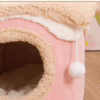 Ice Cream House Pet Bed – Cute Princess-Style Cat & Dog Nest for Fall and Winter, Fun and Warm Design