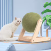 Durable Cat Scratcher Toy Set – Wooden Catnip Ball, Climbing Post & Scratch Board