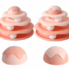 3-Tier Cat Track Toy with Balls – Interactive Spinner for Kittens
