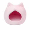 Cute Bunny-Fur Cat House – Warm & Creative Pet Bed for Cats