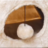 Foldable Cat Tent with Sisal Scratcher – Triangle Cat Bed & Interactive Toy