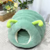 Custom Caterpillar Pet Bed – Winter Warm Enclosed Nest for Cats & Small Dogs, Soft & Non-Slip Design