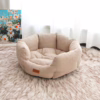 Double Pearl Shell Pet Bed – Thickened Winter Dog & Cat Nest for Deep Sleep, Custom Cozy Cushion