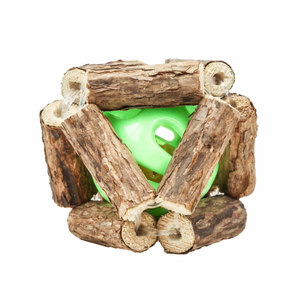 主图-15 Natural Matatabi & Catnip Dental Stick – Handmade Teething Toy with Raffia for Cats