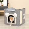 Foldable Double-Layer Cat House – Spacious All-Season Pet Villa Bed