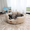 Double Pearl Shell Pet Bed – Thickened Winter Dog & Cat Nest for Deep Sleep, Custom Cozy Cushion