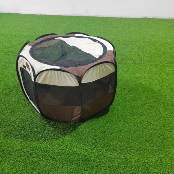 Foldable Pet Tent Playpen – Extra-Large Octagonal Cat Enclosure for Indoor Use, All-Season Cat House & Maternity Nest