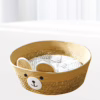 Handwoven Cotton Rope & Straw Cat Basket – All-Season Pet Nest with Washable Cat Scratcher
