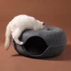 Felt Donut Tunnel Cat Bed – All-Season Hideout for Pets and Stray Cats – Summer Friendly