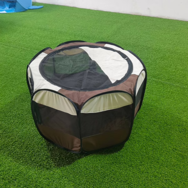 Foldable Pet Tent Playpen – Extra-Large Octagonal Cat Enclosure for Indoor Use, All-Season Cat House & Maternity Nest