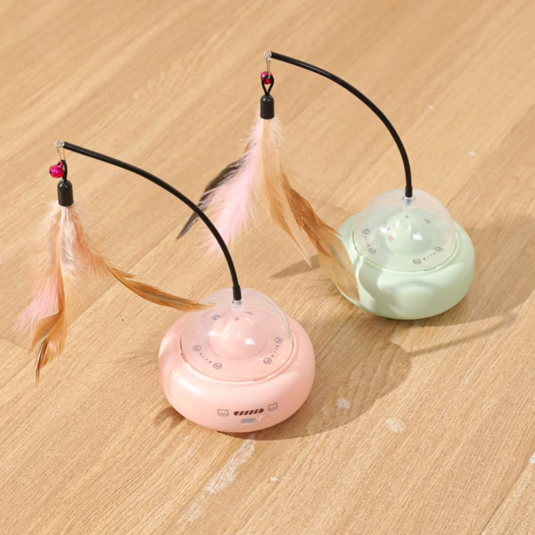 主图-5 Intelligent Motion Cat Laser Toy – Auto Infrared Light Car with Teaser Wand for Solo Play
