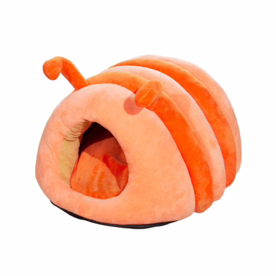 Custom Caterpillar Pet Bed – Winter Warm Enclosed Nest for Cats & Small Dogs, Soft & Non-Slip Design