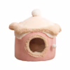 Ice Cream House Pet Bed – Cute Princess-Style Cat & Dog Nest for Fall and Winter, Fun and Warm Design