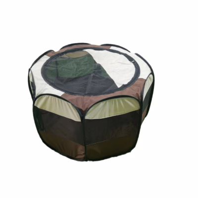 Foldable Pet Tent Playpen – Extra-Large Octagonal Cat Enclosure for Indoor Use, All-Season Cat House & Maternity Nest
