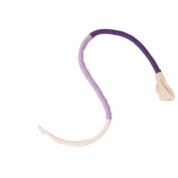 主图-6 Natural Gall Fruit Cat Teething Toy – Quiet, Chewable Rope & Teaser Stick for Self-Play