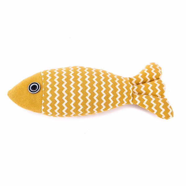 主图-6 Premium Catnip-Infused Plush Fish & Teaser Wand – Interactive Teething Toy for Kittens