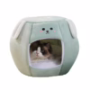 All-Season Warm Bench Pet Bed – Semi-Enclosed Nest for Cats & Dogs