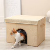 Enclosed Summer Cooling Cat Bed – All-Season Ice Pad House for Pets