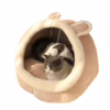 All-Season Warm Pet Bed – Removable Washable Enclosed Cat  Nest