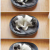 Semi-Enclosed Washable Felt Cat Bed – Breathable All-Season Egg-Shaped Cat House