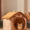 Cozy Washable Cat & Dog Bed – All-Season Semi-Enclosed Pet House