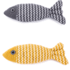 Premium Catnip-Infused Plush Fish & Teaser Wand – Interactive Teething Toy for Kittens
