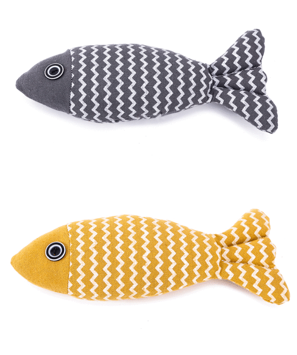 详情-12 Premium Catnip-Infused Plush Fish & Teaser Wand – Interactive Teething Toy for Kittens