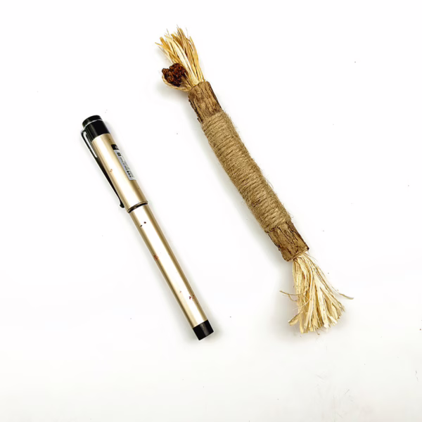 详情-20 Natural Matatabi & Catnip Dental Stick – Handmade Teething Toy with Raffia for Cats