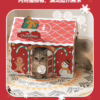 Christmas-Themed Foldable Cardboard Cat House – Eco-Friendly Creative Paper Pet Bed with Scratcher for Cross-Border Trade