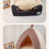 Multi-Functional Triangular Pet Tent – Cozy Cat & Dog Bed with Peak Roof for Medium Dogs