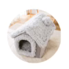 Fully Enclosed Pet House Bed – Foldable Insulated Cat Villa & Cozy Dog Nest for Small to Medium Pets