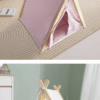 In-Stock Pet Tent – Popular Semi-Enclosed Cat Nest with a Wooden Triangular Frame for a Cozy and Secure Maternity Space