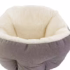 High-Back Pet Bed – Deep Sleep Lychee Texture Nest for Cats & Dogs | All-Season Crate Mat