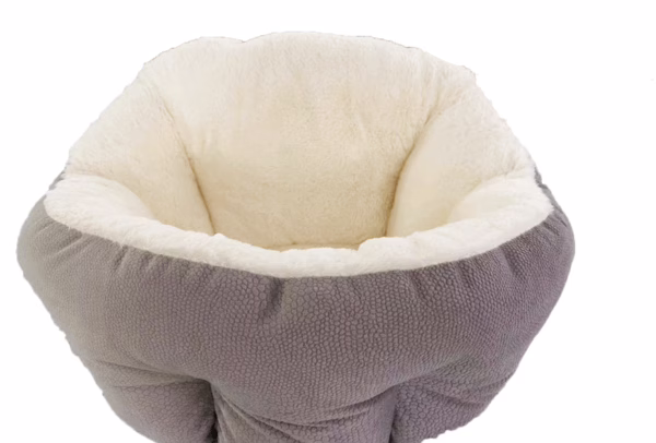 High-Back Pet Bed – Deep Sleep Lychee Texture Nest for Cats & Dogs | All-Season Crate Mat