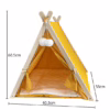 In-Stock Pet Tent – Popular Semi-Enclosed Cat Nest with a Wooden Triangular Frame for a Cozy and Secure Maternity Space