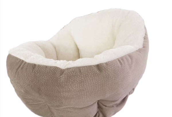 High-Back Pet Bed – Deep Sleep Lychee Texture Nest for Cats & Dogs | All-Season Crate Mat
