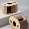 Vertical Cat Scratcher Tunnel with Cat Bed – Durable Corrugated Cardboard Cat Claw Toy, Anti-Shedding & Wear-Resistant