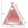In-Stock Pet Tent – Popular Semi-Enclosed Cat Nest with a Wooden Triangular Frame for a Cozy and Secure Maternity Space