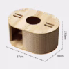 Vertical Cat Scratcher Tunnel with Cat Bed – Durable Corrugated Cardboard Cat Claw Toy, Anti-Shedding & Wear-Resistant