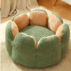 Winter Cactus-Shaped Pet House – Thick Plush Cat Bed, Warm Dog Nest & Cushion for Cold Weather